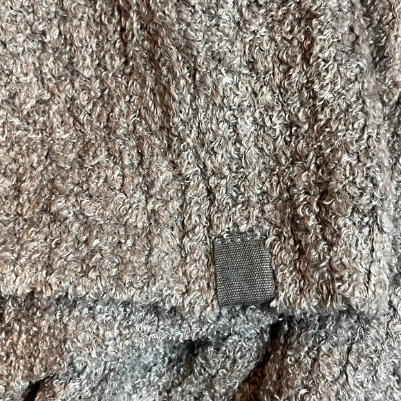 Barefoot Dreams CozyChic Lite Coastal Cardi Cardigan XL Brown Beige Waffle Cabin - Picture 5 of 9